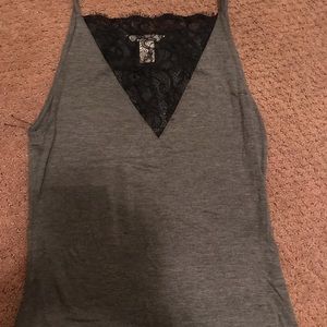 H&M gray black lace tank ❤️